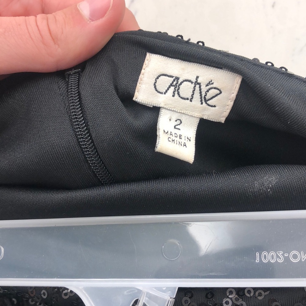 Cache Sequin Strapless Dress - image 3